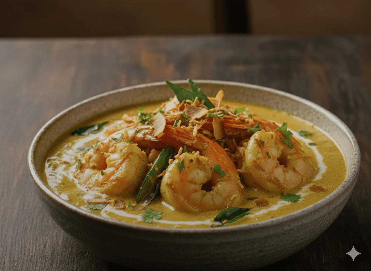 Coconut jhinga masala